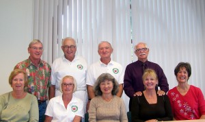 L-R TOP: Bob Grobe, Gerhardt Vogel, Bernie Roeder, Stan SilverL-R Bottom: Rosalyn Smyth, Gloria Cady, Anna Paul, Sandra Tredwell, Berie Grobe